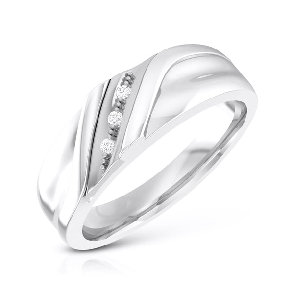 Buy Beautiful Whirling Plain Platinum Ring - Joyalukkas
